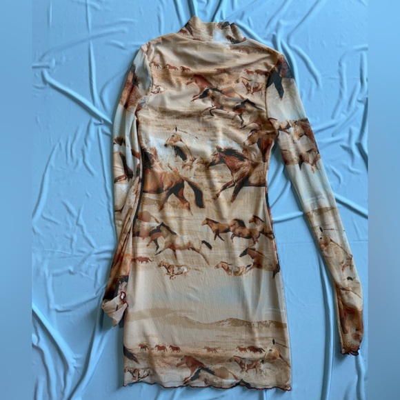 Urban Outfitters Alessia Mock Neck Mini Dress - Picture 6 of 7